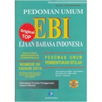 Image of Pedoman umum ejaan bahasa indonesia: pedoman umum pembentukan istilah