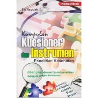 Image of Kumpulan kuesioner dan instrumen penelitian kesehatan